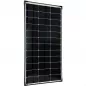Preview: 130W Solarpanel 12V monokristallin Solarmodul black frame