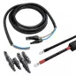 Preview: PV-Kabel, Y-Stecker und Batteriekabel mit Sicheurngshalter