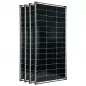 Preview: 150Watt 12 Volt Solarpanel monokristallin v2 black frame