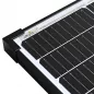 Preview: Detail 130W Solarpanel 12V monokristallin Solarmodul black frame