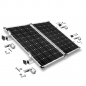 Preview: Befestigungs-Set für 2 Solarmodule Rahmenhöhe 30mm für Dachziegel Schrägdachmontage