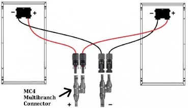 2-fach C4 Y-Verbinder inkl. Kabelverlängerung (Paar) Y-Verteiler