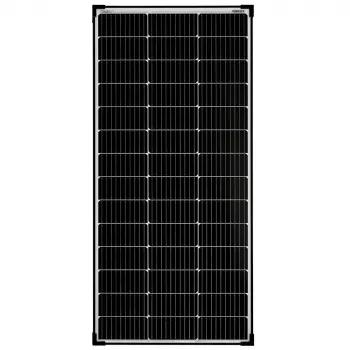 150W Solarpanel 12V monokristallin Solarmodul black frame