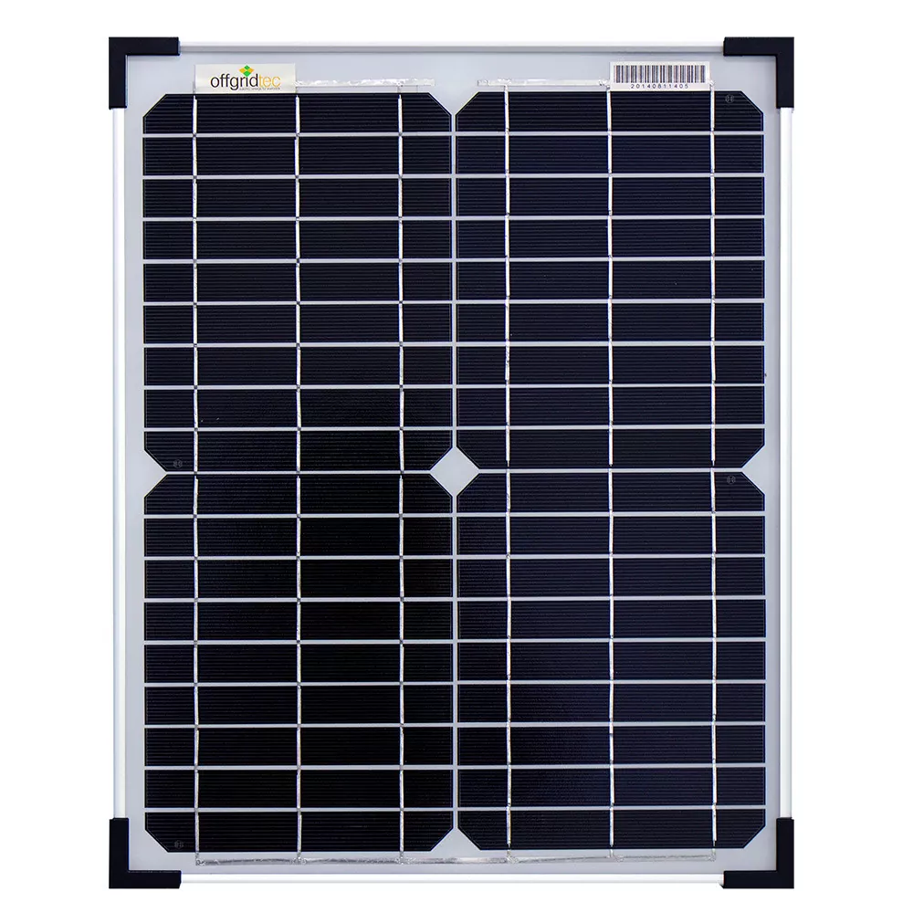 20 Watt Solarpanel 12V extra schmal - Teich-Filter