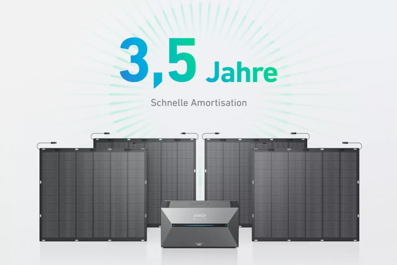 900W Flex-Balkonkraftwerk FS20 mit Speicher Anker Solix Solarbank 2 E1600 Plus