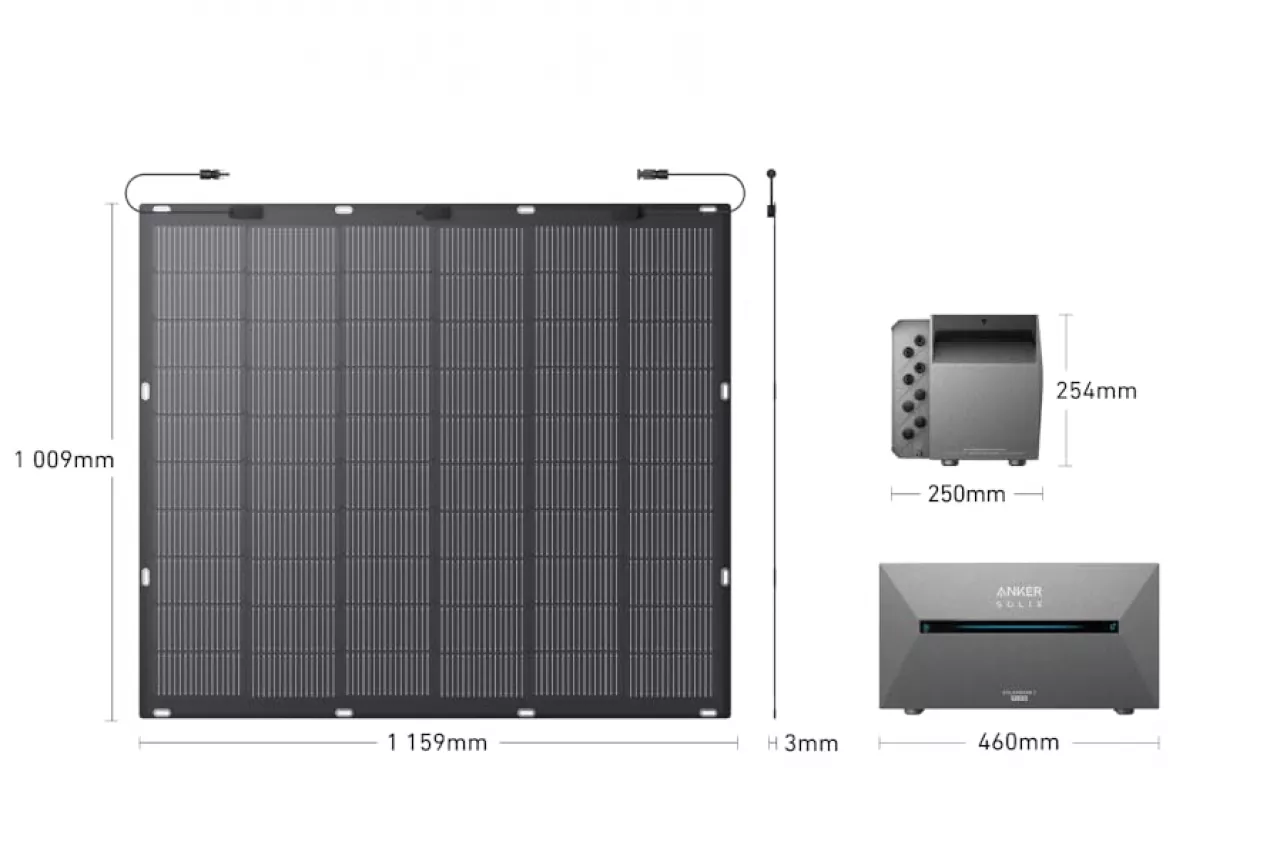 900W Flex-Balkonkraftwerk FS20 mit Speicher Anker Solix Solarbank 2 E1600 Plus