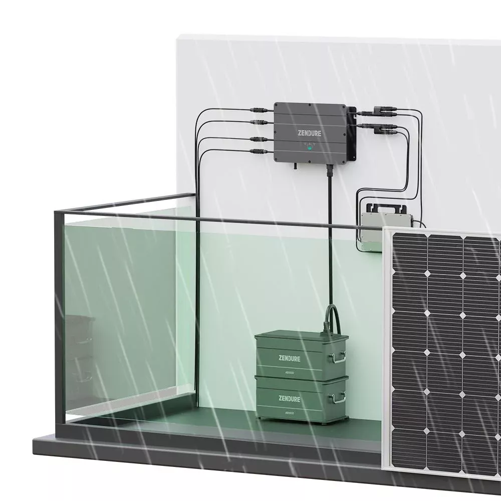 Zendure SolarFlow Set 1920Wh Smart PV Hub mit 1x LiFePO4-Zusatzbatterie AB2000