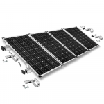 Befestigungs-Set für 4 Solarmodule Rahmenhöhe 30mm für Dachziegel Schrägdachmontage